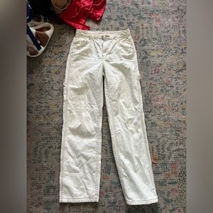 Bershka white straight leg pants
